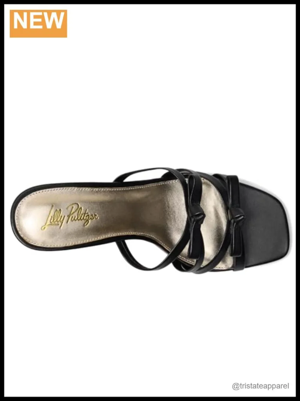 Wanda Slide Sandals Strappy Nappa Perlato Leather 3 Inch Heel Open Toe